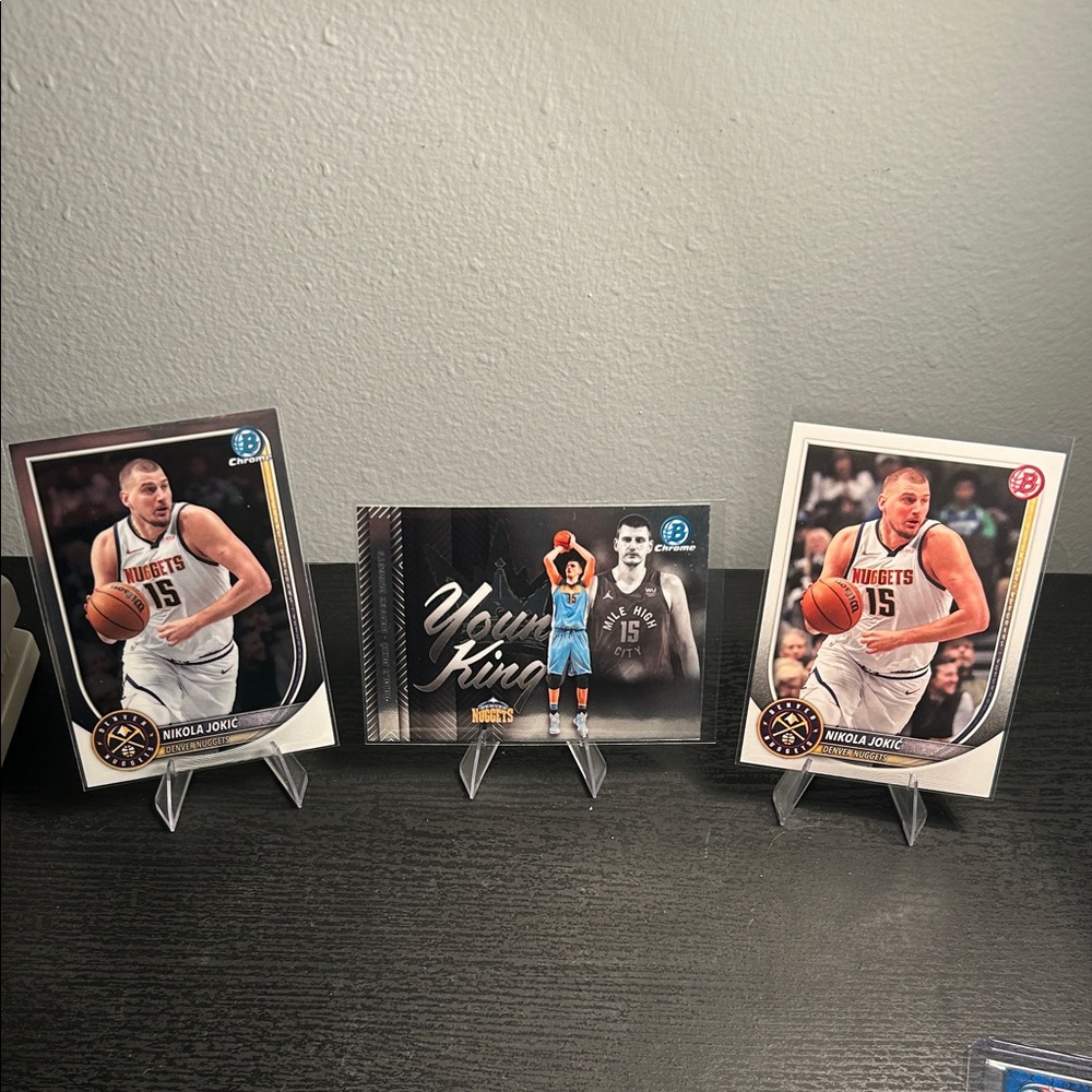 Nikola Jokic Denver Nuggets Topps Bowman Basketball set Young Kings Chrome NBA